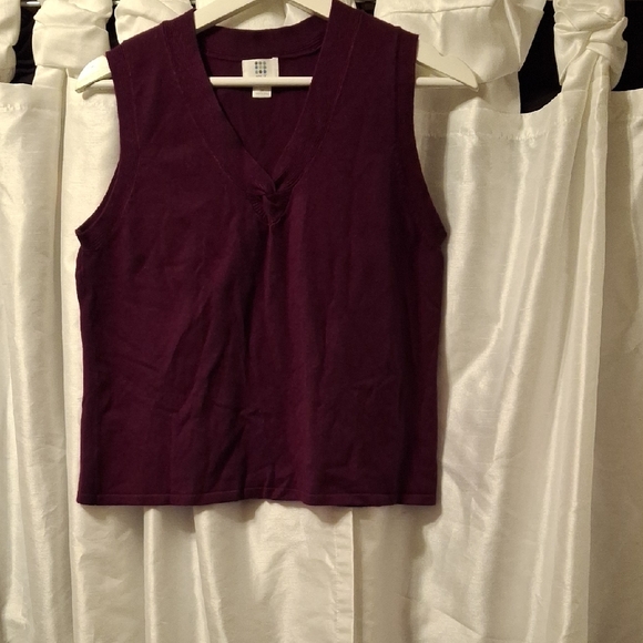 Apt. 9 Tops - Apt. 9 Deep Purple Sweater Vest XLP